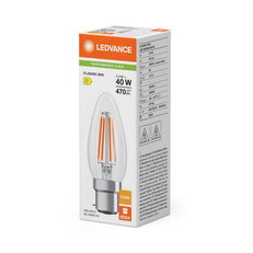 Světelný zdroj LED CLASSIC B P 3.4W 827 Clear B22d LEDVANCE 4099854466489