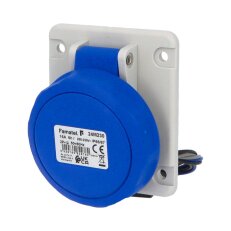 Zásuvka vestavná 24M230 IP66-67/230V/16A/3P 6h, šikmá 10°, mikrospínač SpeedPRO