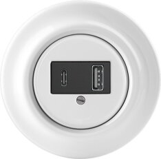 ABB Decento Přístroj nabíjecí USB-A + USB-C bílá 5014K-C00399