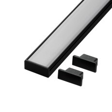 Koncovka profilu N14C černá T-LED 096646