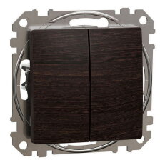 Přepínač střídavý ř.6+6, Wenge,Sedna Design/Elements SCHNEIDER SDD181108U