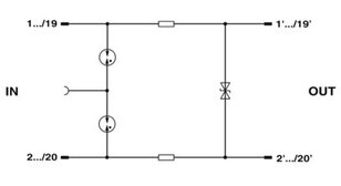 Zásuvný svodič pro přepěťovou ochranu CT 10-2PE/FSR-24 PHOENIX CONTACT 2807968