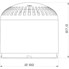 Modul sirény SIR-E MAX IP65, 99-115 dB, bílá, 64 tónů SIRENA 90409