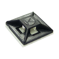 KAPC 12x12 Kabelová příchytka černá 12x12mm samolepicí, pro pásky šíře 3,6mm