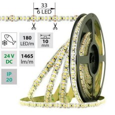 LED pásek SMD3528SF 180LED/m 14,4W/m 1465lm/m IP20 DC24V 10mm 5m (mořské plody)