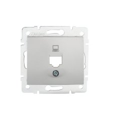 Adaptér datové zásuvky DOMO 1xRJ45 stříbrný 25922 Kanlux