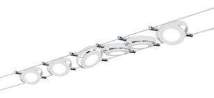 Lankový systém LED 6x4W RoundMac 230V/12V DC matná bílá, 941.06 PAULMANN 94106