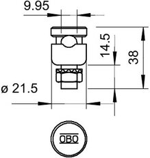 OBO 5304172 Propojovací svorka 5001 N-CU