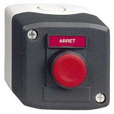 Schneider XALD111 Ovládací skříňka jednotlačítková lícující, 1 Z, červená