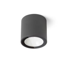 SENZA R stropní antracitová čiré sklo 230V LED 6W IP54 3000K RENDL R13623