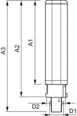 CorePro LED PLC 4,5W 830 2P G24d-1