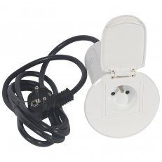 GROMMET 2P+T+KABEL 2MODULOVÝ USB BÍLÁ LEGRAND 054055