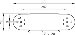 OBO RGBEV 130 FS Prvek kloubového oblouku svislý 110x300 Ocel pásově zinkováno