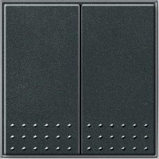 Tlačítkový spínač přepínač 2x TX_44 (IP44) antracit GIRA 012867