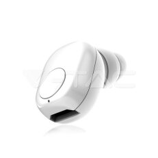 Earbuds Bluetooth 55mAh White, VT-6500 V-TAC SKU7705