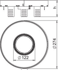 OBO 7409448 Kazeta kruhová RKFRN2UZD3R7VS25