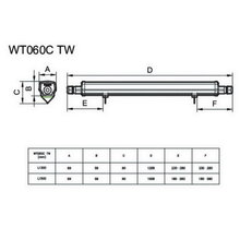 Prachotěsné LED svítidlo WT060C LED36S/840 PSU TW1 L1200 BN,IK08 871016336010299
