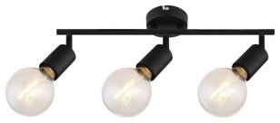 Lamar E27 3x 40W IP20 matná černá RABALUX 3988