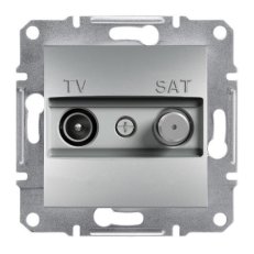Asfora Zásuvka TV-SAT, průběžná 8db, alu SCHNEIDER EPH3400361