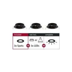 Choose RL Set of 3 spots swivelling Max