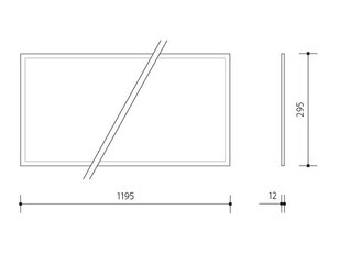 LED PANEL THIN vestavný, 1200x300 50W, neutrální IP20 PANLUX PN22300004