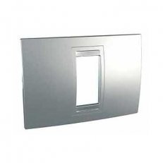 Unica Allegro Krycí rámeček jednomodulový, Aluminium SCHNEIDER MGU4.101.30