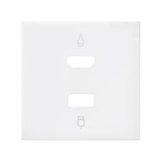 Kryt pro zásuvky HDMI+USB :3067 bílý mat KONTAKT SIMON 10001095-230
