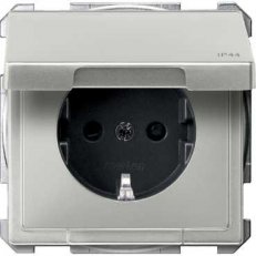 Schneider MTN2314-4146 Zásuvka 250V/16A s bočními zemnícími kontakty