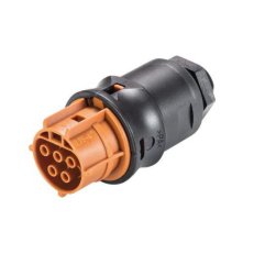 zásuvka vestavná gesis RST, 5-pól, M16, šroubové svorky, hnědá