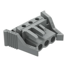 Pružinová svorkovnice THT úhlová 5 mm šedá 3pól. WAGO 232-233/039-000