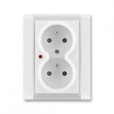 ABB 5592F-C02359 01 Zásuvka dvojnásobná, s ochranou před přepětím