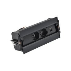 Mediaport Spinner  2x 250 V typ E + USB