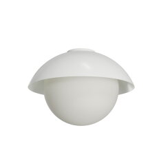 Přisazené svítidlo se skleněným stínidlem OSMONT LUKIDA 3 13W IP65II E27 bílá