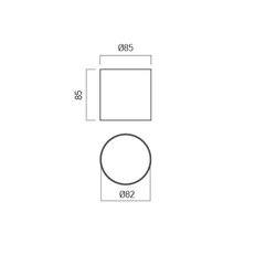 XROLL RND. CEILING FITTING 9W 220-240V A