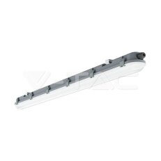LED Waterproof Fitting M-Series 600 mm 18W 6400K Milky Cover 120 lm/W, VT-60018