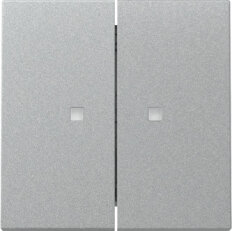 Dvojitá kolébka, kontrolka System 55 barva hliník GIRA 363126