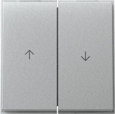 Dvojitá kolébka, symbol šipky TX_44 (IP44) barva hliník GIRA 329465