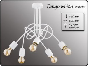 TANGO BÍLÁ lustr 5x60W E27