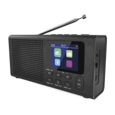 Přenosné rádio s Bluetooth, MP3, DAB DAB+ FM, černé EMOS E0090