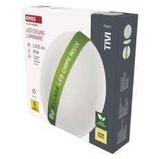 LED přisazené svítidlo TIVI B CLASS kruhové bílé 12,5W IP44 teplá EMOS ZM3418