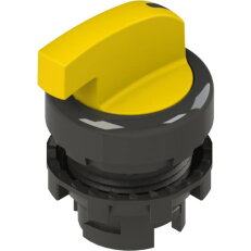 Přepínač Dlouhá páka, d22mm, 3, žlutá, plast, černá, IP67 PIZZATO E21SE23ACE51AB