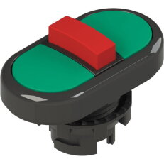 Trojité tlačítko d22mm, plast, černá, IP67 PIZZATO E21PTRS10434