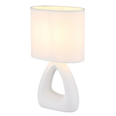 Stolní lampa TRIANGLE bílá 1x40W E14  GLOBO 21731W