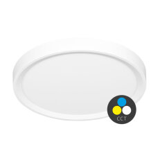 SALY LED sv. kruh 40W,50cm,CCT,4800lm,IP40,bílý lem ECOLITE W007-CCT/40W/BI