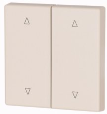CWIZ-02/22 Kryt RF tlačítka 2x1/2 55x55mm Nahoru-dolů Krémová matná Eaton 147618