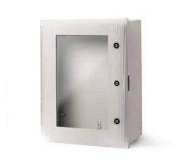 Skříň 49168-T STONE IP55, 800x600x300mm, průhledné dveře, bez montážní desky