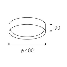 Svítidlo MILA 40, W DIM TRIAC 30W 2CC3000K/4000K stropní bílé LED2 1272051DT