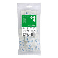 Samolepící úchytka, Thorsman, pro 4.8mm pásky, čirá, balení 100 ks IMT46451