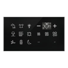 SpaceLogic Modbus combo panel k posteli s 9 tlačítky and termostatem SLGM09BT07