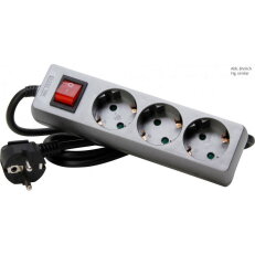 129743008 3-way multiple socket outlet,